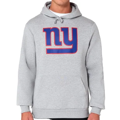 New Era New York Giants NFL Team Logo Hoody Grau - XL - Stylischer New York Giants Kapuzenpullover von New Era | Mit Kängurutasche und hochwertigem Material | Ideales Kleidungsstück für NFL-Fans
