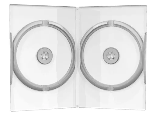 DVD CD Hüllen 2fach double 14mm transparent 25