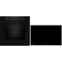 BX38IB Backofen-Set schwarz/edelstahl - Weiße Ware - Großzügiger 71 Liter Nutzinhalt, energieeffizient mit A-Klassifizierung, vielseitige Heizarten für perfekte Ergebnisse.