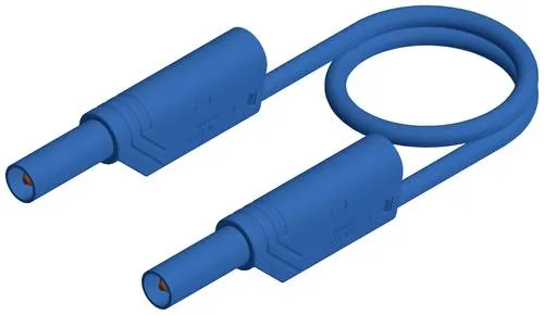SKS Hirschmann MLS WS 100/2,5 bl Sicherheits-Messleitung Lamellenstecker 4mm Lamellenstecker 4mm 1.00m Blau 1St.