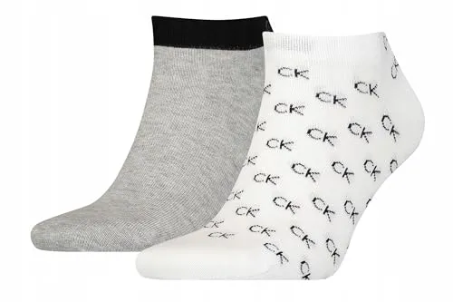 Calvin Klein All Over CK Logo Men's Liner Socks 2 pack