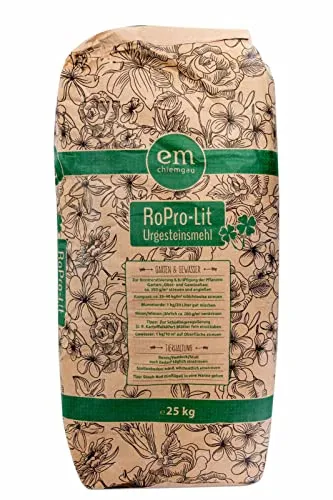Fischer's EM-Chiemgau® RoPro-Lit Urgesteinsmehl - Bodenaktivator mit silikatreichem Diabas-Gesteinsmehl, ideal für Garten und Landwirtschaft, fördert gesunde Pflanzen durch effektive Mikroorganismen und verbessert die Nährstoffaufnahme.