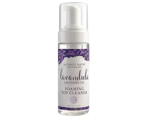 Intimate Earth Lavandula Toy-Reiniger (Flasche mit, [1-St. veganer und biologischer Reinigungsschaum für Liebesspielzeuge)