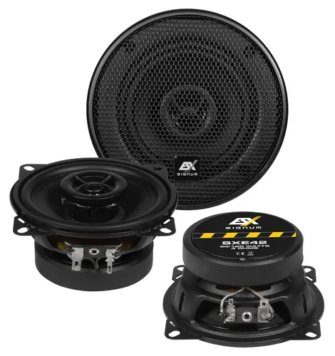 ESX SXE42-10cm Koax Lautsprecher - Hochwertige 10 cm Koax Lautsprecher für Car-HiFi, bieten kraftvollen Sound und klare Höhen für ein unvergessliches Klangerlebnis im Auto.