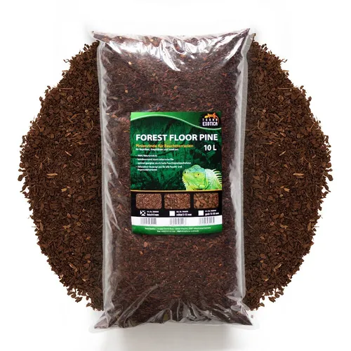 Forest Floor Pine 10 Liter fein Pinienrinde Terrarieneinstreu Bodengrund Reptil