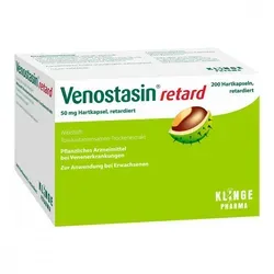 Venostasin retard 50 mg Hartkapsel - Arzneimittel zur Behandlung von Venenerkrankungen, reduziert Schwellungen und lindert Schmerzen in den Beinen dank konzentriertem Rosskastaniensamen-Extrakt.