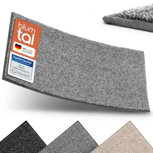 Blumtal Fußmatte 86x150 cm in grau von Blumtal