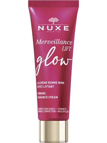 NUXE Merveillance Lift Glow Firming Radiance Cream 50ml - Tagespflege mit ultra-korrigierendem Mikroalgenöl, sorgt für strahlende, glatte Haut und reduziert Falten. Ideal für alle Hauttypen, für ein jugendliches Aussehen ohne Make-up.