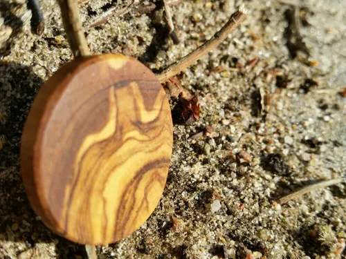 Holzdeko 10 Holzscheiben / Dekoscheiben Olivenholz Ø 4,0, DIY