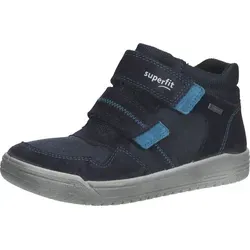 Superfit Halbschuhe Veloursleder - Blau - 25 - Modischer Klettschuh für Jungen aus hochwertigem Veloursleder. Die atmungsaktive Membran sorgt für ein angenehmes Fußklima, während die flexible Sohle optimale Bewegungsfreiheit bietet. Ideal für aktive Kinder!