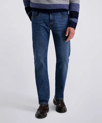 Pierre Cardin Tapered Fit Jeans 'LYON' in Blau, Größe 31/32 - Stylische Herrenjeans im modernen Tapered Fit, 5-Pocket-Design und bequemer Baumwoll-Mix für optimalen Tragekomfort im Alltag.
