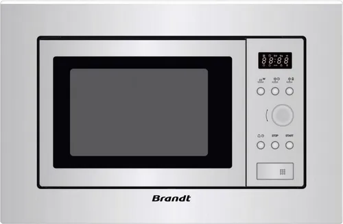 Brandt BMS6112X Solo-Mikrowelle - Einbaumikrowelle mit 17 l Kapazität und 1050 W Leistung, ideal für platzsparende Küchen und effizientes Kochen.