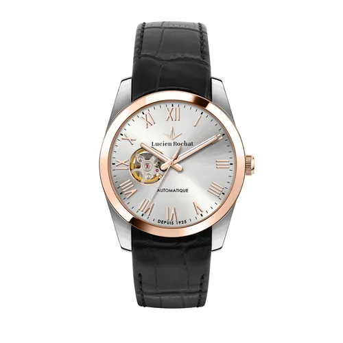 Lucien Rochat Uhr Leman R0421114002 Herrenuhr Automatik Armbanduhr offene Unruh