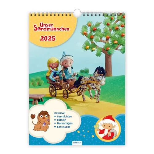 Trötsch Unser Sandmännchen Classickalender Kalender Unser Sandmännchen 2025: Wandkalender