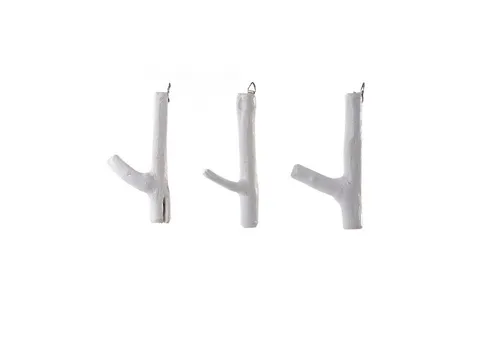 DESIGN DELIGHTS Wandgarderobe 3x GARDEROBENHAKEN LIMB, 15cm(H) Kleiderhaken, Wandhaken aus Ästen