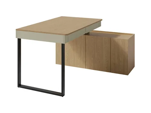 Beautysofa Schreibtisch LICO mit Kommode in grün von Beautysofa