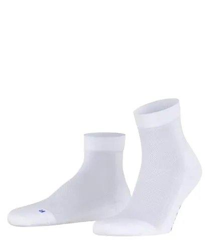 FALKE Unisex Socken Cool Kick U Sso weich atmungsaktiv schnelltrocknend einfarbig 1 Paar, Weiß White 2000, 44-45