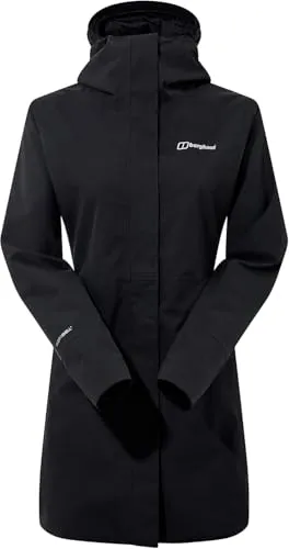 Berghaus Omeara Long Shell Jacket AF - wasserdichte Damenjacke - Funktionsjacken aus über 75% recyceltem Material, mit Hydroshell-Technologie für Atmungsaktivität und optimalen Wetterschutz.