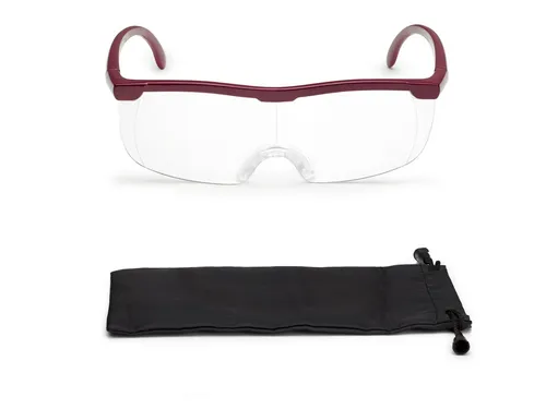 FALINGO Lupenbrille Vergrößerungsbrille Leselupe Lupe auf der Nase Vergrößerung auf 200%, Geeignet für Brillenträger, Beide Hände frei