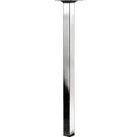 Hettich Tischbein 25 mm x 25 mm x 400 mm Edelstahl-Optik