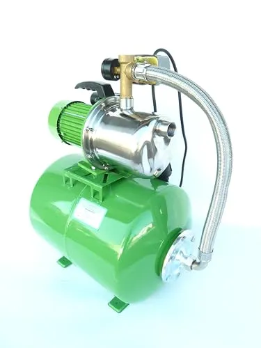 Hauswasserwerk 1300 Watt JET Pumpe 50 L Gartenpumpe mit Druckschalter 5,5 Bar 5400 L/h Wasserpumpe