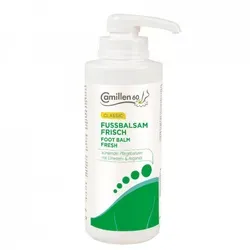 Camillen 60 Fußbalsam Frisch - kühlender Pflegebalsam mit Pumpe - 500ml - Fußcremes & -pflege, kühlender Balsam für erfrischte Füße, ideal für normale Haut und mit praktischer Pumpe für einfache Anwendung.