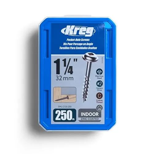 Kreg SML-C125-250 Grobgewinde Schrauben – 250 Stück von Kreg
