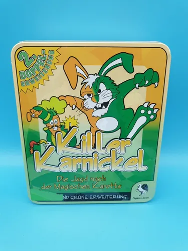 Killer Karnickel Orange und Grüne 2. Erweiterung Metalldose Neu OVP