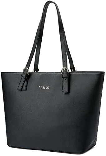 Vanessa & Melissa® Damen Shopper – Elegante Handtasche in Schwarz