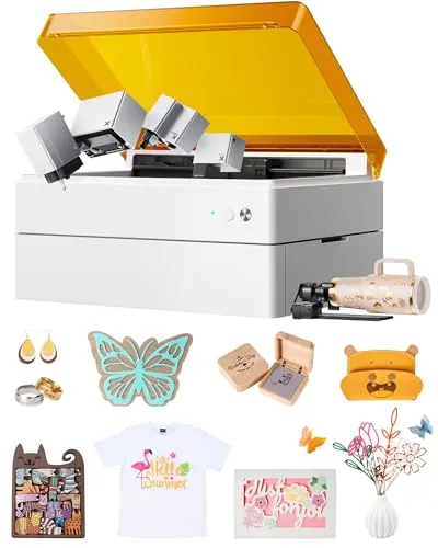 xTool M1 Ultra 4 in 1 Laser Graviermaschine - Gravurwerkzeug mit 4-in-1 Funktion: Laser Cutter, Stanzmaschine und mehr für über 1000 Materialien. Perfekt für kreative DIY-Projekte und personalisierte Geschenke!