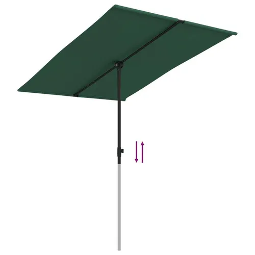 vidaXL Sonnenschirm mit Aluminium-Mast 2x1,5 m