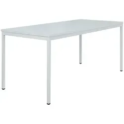 Schreibtisch Profi Besprechungstisch 180 x 80 cm Lichtgrau von Lüllmann