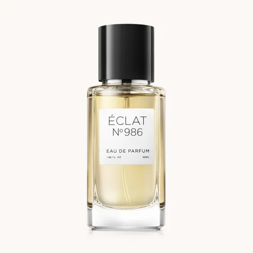 ÉCLAT 986 VIP Unisex Parfum 55ml - Hochwertiges Eau de Parfum mit Amber, Vanille und Benzoe. Ideal für Reisen, in praktischer 55ml Größe. Ein einzigartiger Duft für jeden Anlass.
