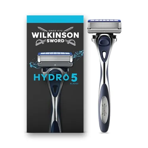 Produktbild Wilkinson Sword Hydro 5 Herrenrasierer, Haut-Hydratation, karbonbeschichtete Klingen, Rasierergriff plus 1 Ersatzklinge