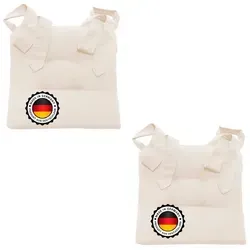 Bonvionn Stuhlkissen mit Schleifenband in weiß von Bonvionn