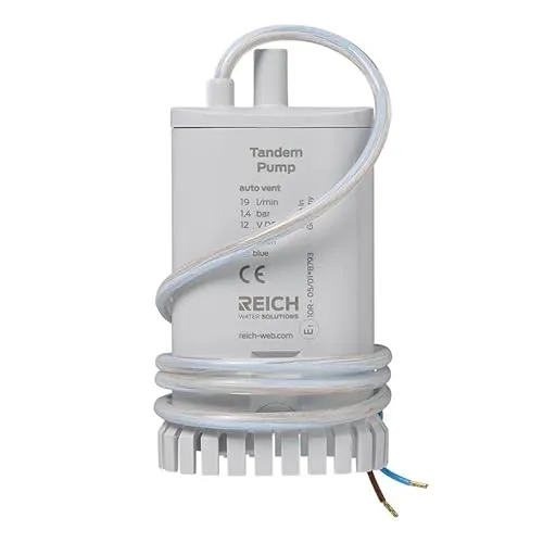 Tauchpumpe Twin 12V-19L – Leistungsstark für Wohnmobil, Wohnwagen & Boot