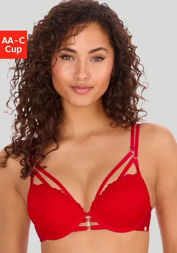 JETTE Push-up-BH in Rot, Größe 75C für Damen