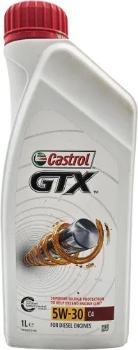 Castrol GTX 5W-30 C4 Motoröl 1l Flasche in weiß von Castrol