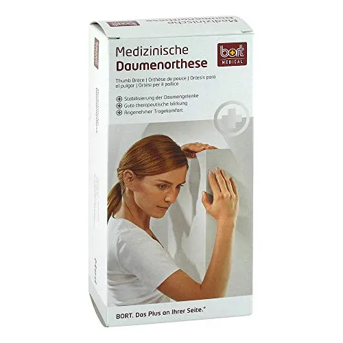 Bort Sellaxpress Daumenorthese rechts M grau - Arzneimittel zur Stabilisierung des Daumens, ideal bei Verletzungen und Überlastung, erhältlich in Ihrer Versandapotheke www.apolux.de.