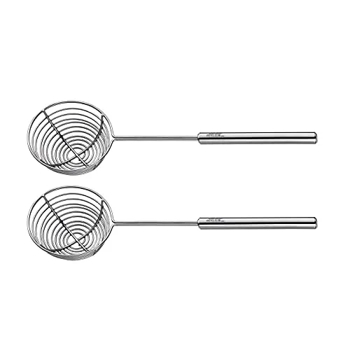 Spring 2698310602 Fondue-Siebchen Profi 2 Stück, Edelstahl, silber, 3,6 x 11,6 x 24,2 cm