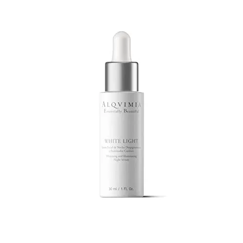 Nachtserum White Light Alqvimia (30 ml) - Anti-Aging-Creme mit Luminizer-Effekt, ideal für eine strahlende Haut und gezielte Depigmentierung im Schlaf.