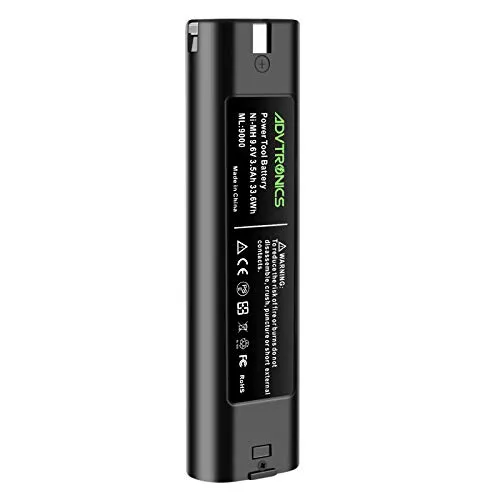 ADVTRONICS 9.6V 3.5Ah Ersatzakku für Makita 9000 9001 9002 9033 9600 191681-2 192533-0 632007-4 für Makita 9.6V Akku