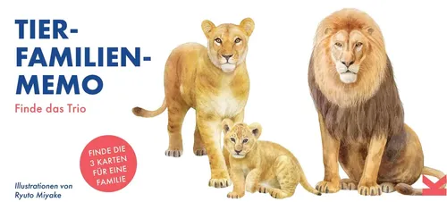 Mike Unwin | Tierfamilien-Memo | Spiel | Deutsch (2022) | Finde das Trio | 45 S.
