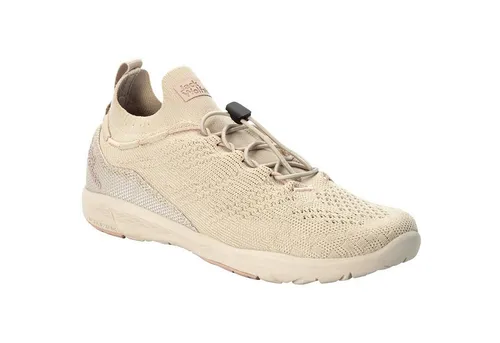 Jack Wolfskin Damen Spirit Knit Low W - Leichte Wanderschuhe in Light Sand, 37 EU - Wanderschuhe, sehr leicht und atmungsaktiv mit hervorragender Dämpfung für maximalen Komfort bei Outdoor-Aktivitäten.