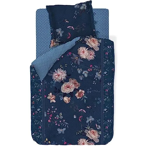 PiP Studio Bettwäsche Tokyo Bouquet Dunkelblau, 2-teilig in blau von Pip Studio