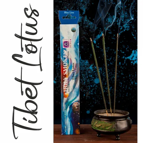 Tibet Lotus Holy Smokes Blue Line Räucherstäbchen 10g Großpackung Berk