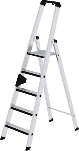 Aluminium Stehleiter 5 Sprossen – Stabil und einseitig begehbar