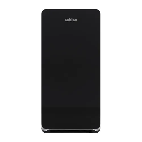 Handtuchspender Wepa Satino Interfold HYGINITY XL schwarz - Öffentliche Papierhandtuchhalter mit extrem langlebigem Design, ideal für hohe Nutzungsfrequenzen in stark frequentierten Bereichen wie Flughäfen und Stadien.