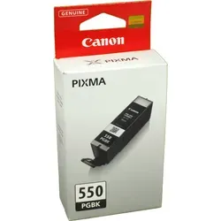 Canon Tinte 6496B001 PGI-550PGBK schwarz - Originalpatrone 15ml, brillante Druckergebnisse für Canon Pixma-Modelle