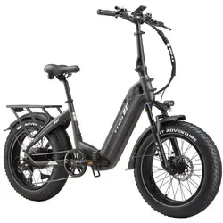 E-Bike Klapprad F6B 20x4 Zoll mit 70Nm Hinterradmotor - Faltbares E-Bike mit 250W Hinterradmotor, 864 Wh Akku für bis zu 140 km Reichweite. Ideal für Stadtfahrten und Ausflüge, komfortabel dank breiter Reifen und Shimano 7-Gang-Schaltung.